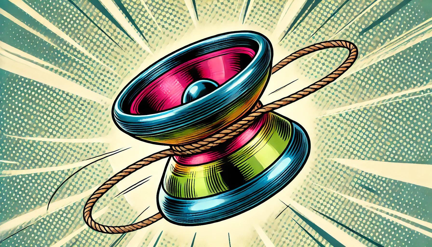 A_comic-style_illustration_of_a_classic_yo-yo